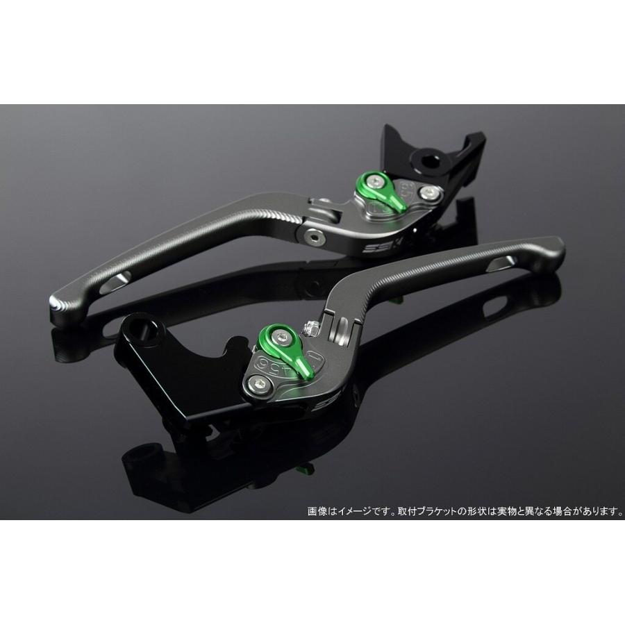 SPEEDRA スピードラ アルミビレットアジャストレバーセット 3D可倒式 アジャスターカラー：マットグリーン / レバー本体カラー：マットチタン HONDA ホンダ | SPEEDRA
