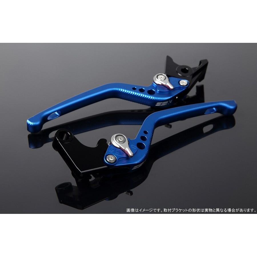 SPEEDRA スピードラ アルミビレットアジャストレバーセット 3Dロング アジャスターカラー：マットシルバー / レバー本体カラー：マットブルー HONDA ホンダ | SPEEDRA
