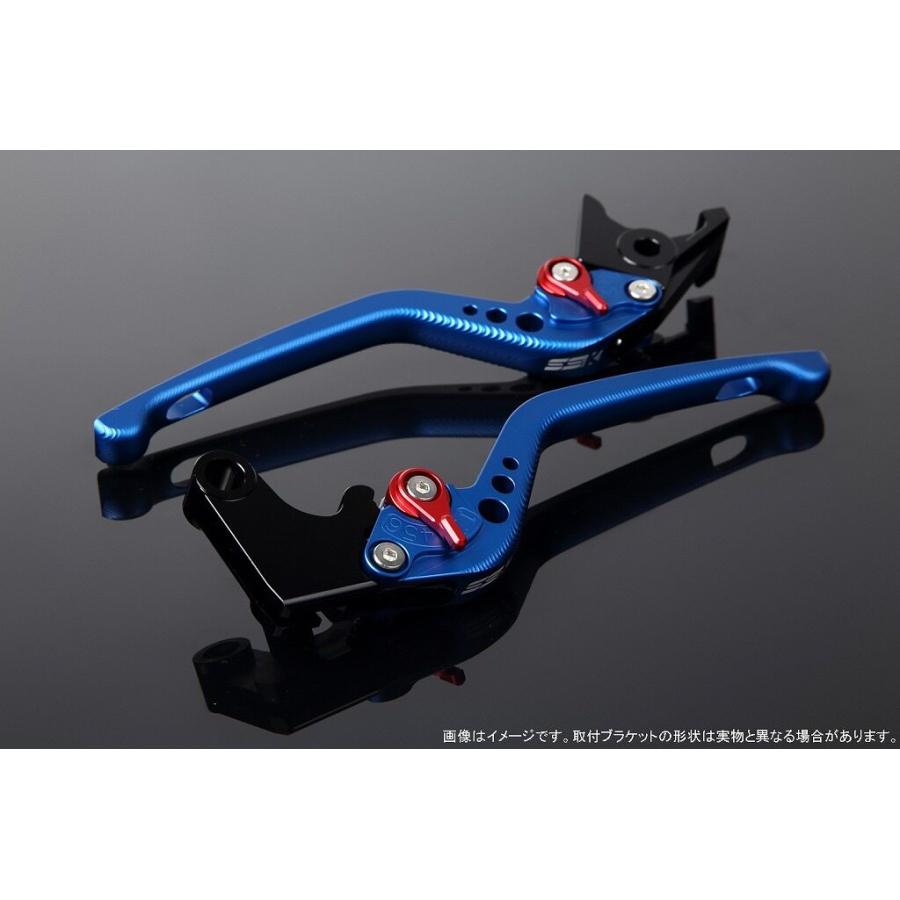 SPEEDRA スピードラ アルミビレットアジャストレバーセット 3Dロング アジャスターカラー：マットレッド / レバー本体カラー：マットブルー HONDA ホンダ | SPEEDRA