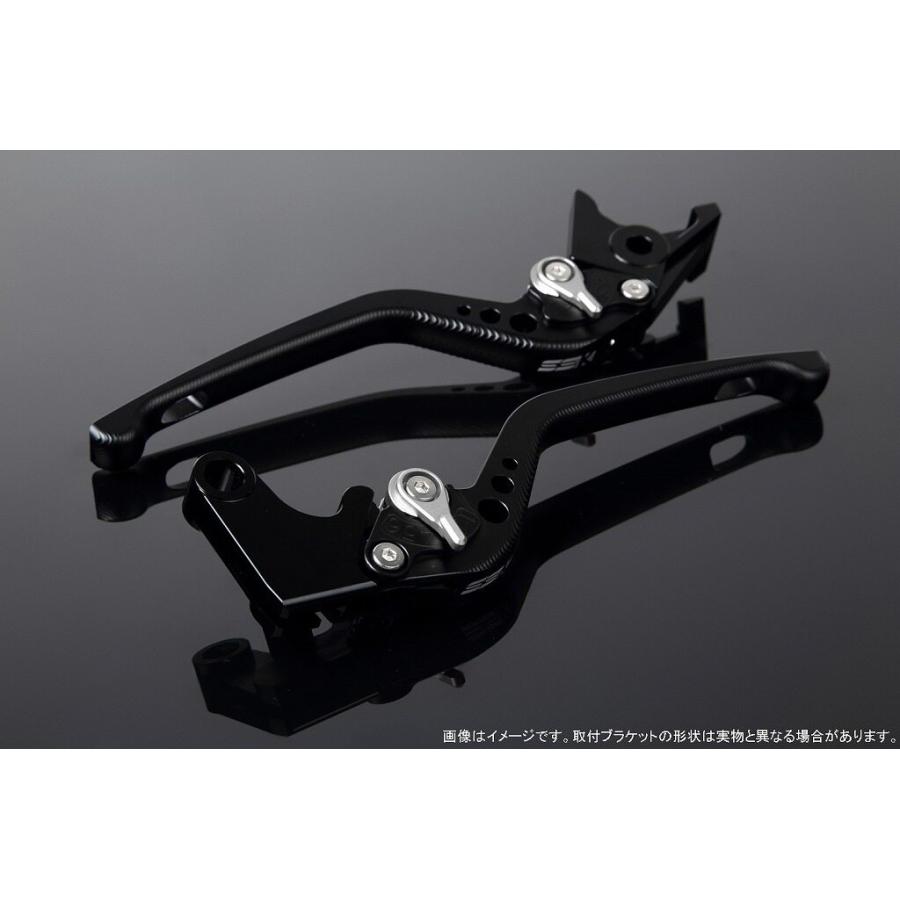 SPEEDRA スピードラ アルミビレットアジャストレバーセット 3Dロング アジャスターカラー：マットシルバー / レバー本体カラー：マットブラック HONDA ホンダ | SPEEDRA
