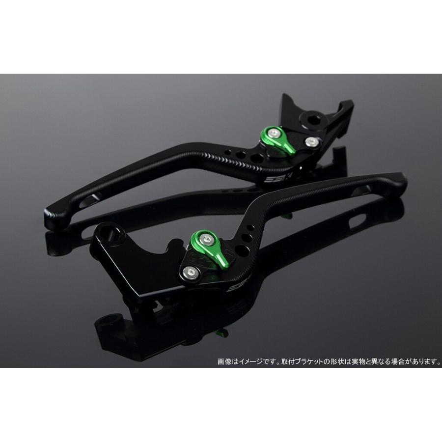 SPEEDRA スピードラ アルミビレットアジャストレバーセット 3Dロング アジャスターカラー：マットグリーン / レバー本体カラー：マットブラック HONDA ホンダ | SPEEDRA