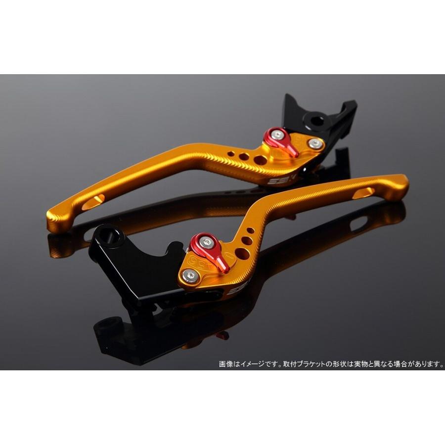 SPEEDRA スピードラ アルミビレットアジャストレバーセット 3Dロング アジャスターカラー：マットレッド / レバー本体カラー：マットゴールド HONDA ホンダ | SPEEDRA