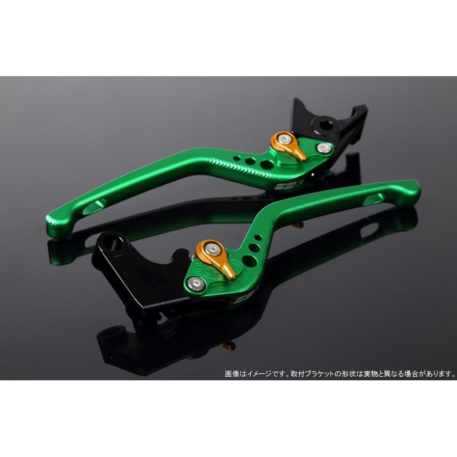 SPEEDRA スピードラ アルミビレットアジャストレバーセット 3Dロング レバー本体カラー：マットグリーン / アジャスターカラー：マットゴールド HONDA ホンダ | SPEEDRA