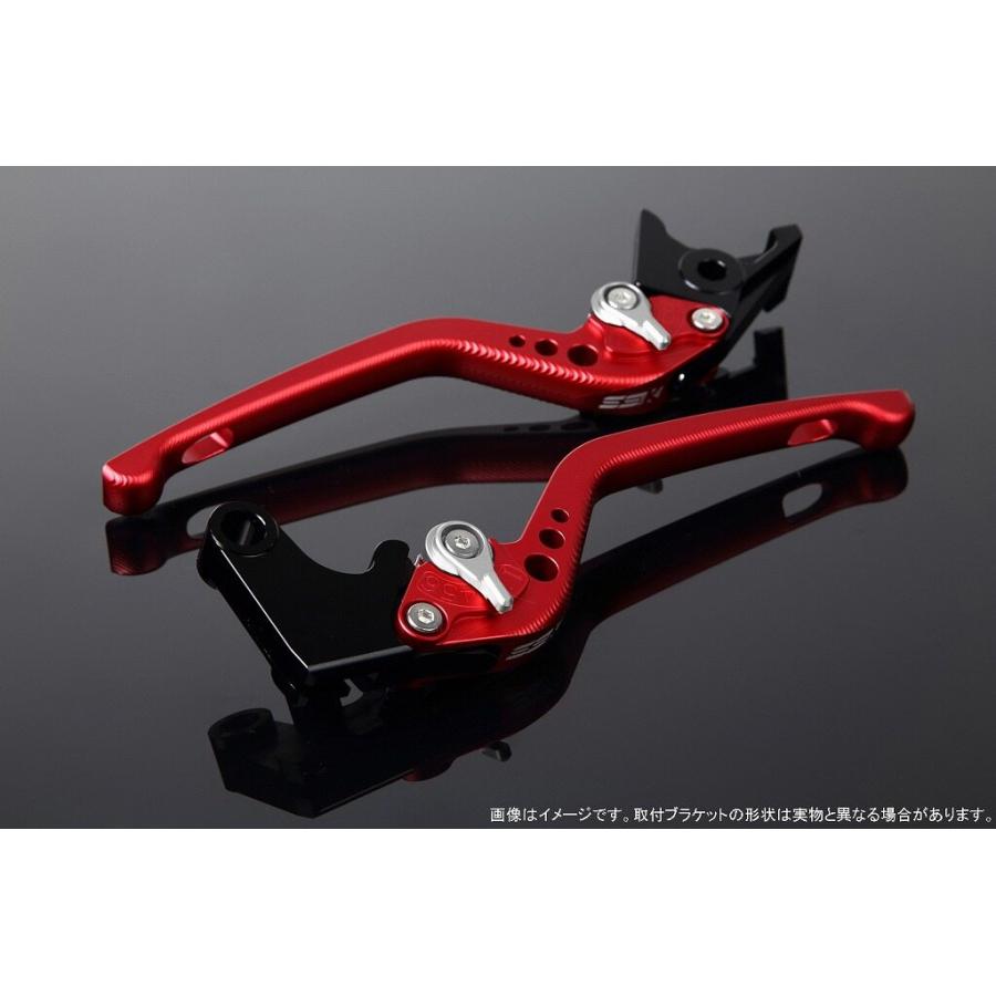 SPEEDRA スピードラ アルミビレットアジャストレバーセット 3Dロング レバー本体カラー：マットレッド / アジャスターカラー：マットシルバー HONDA ホンダ | SPEEDRA