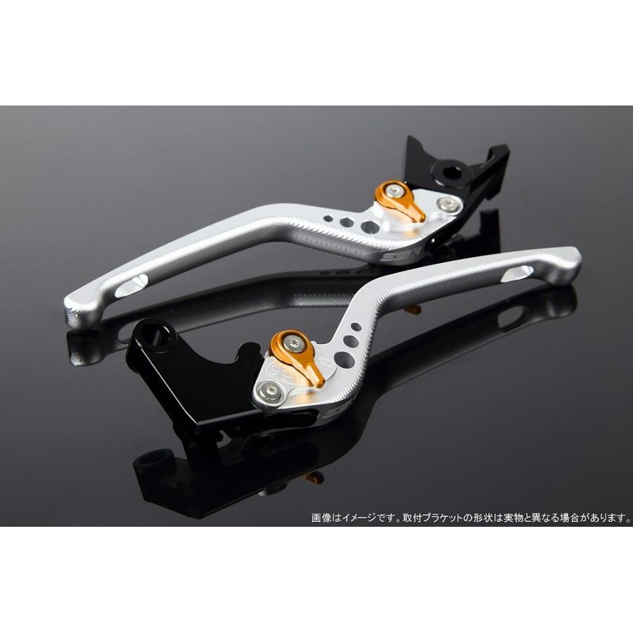 SPEEDRA スピードラ アルミビレットアジャストレバーセット 3Dロング レバー本体カラー：マットシルバー / アジャスターカラー：マットゴールド HONDA ホンダ | SPEEDRA