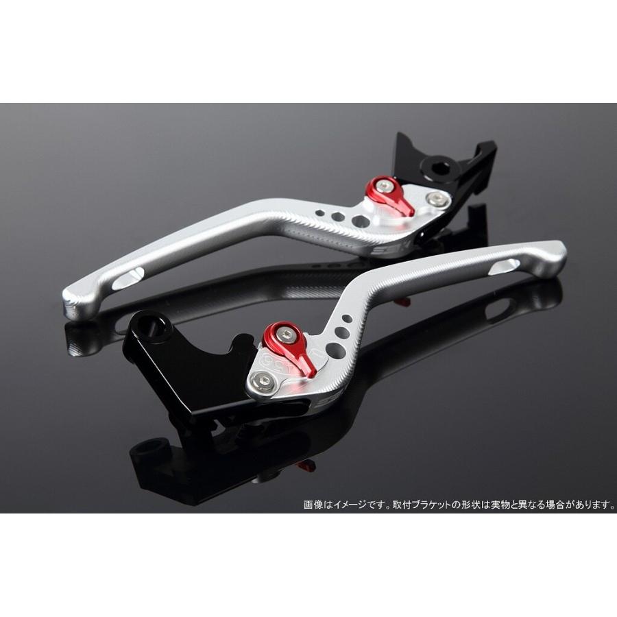 SPEEDRA スピードラ アルミビレットアジャストレバーセット 3Dロング レバー本体カラー：マットシルバー / アジャスターカラー：マットレッド HONDA ホンダ | SPEEDRA