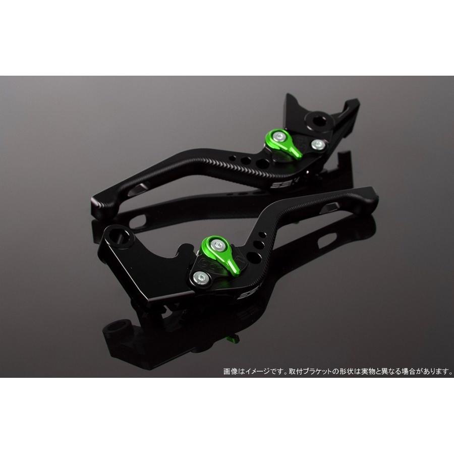 SPEEDRA スピードラ アルミビレットアジャストレバーセット 3Dショート アジャスターカラー：マットグリーン / レバー本体カラー：マットブラック HONDA ホンダ | SPEEDRA