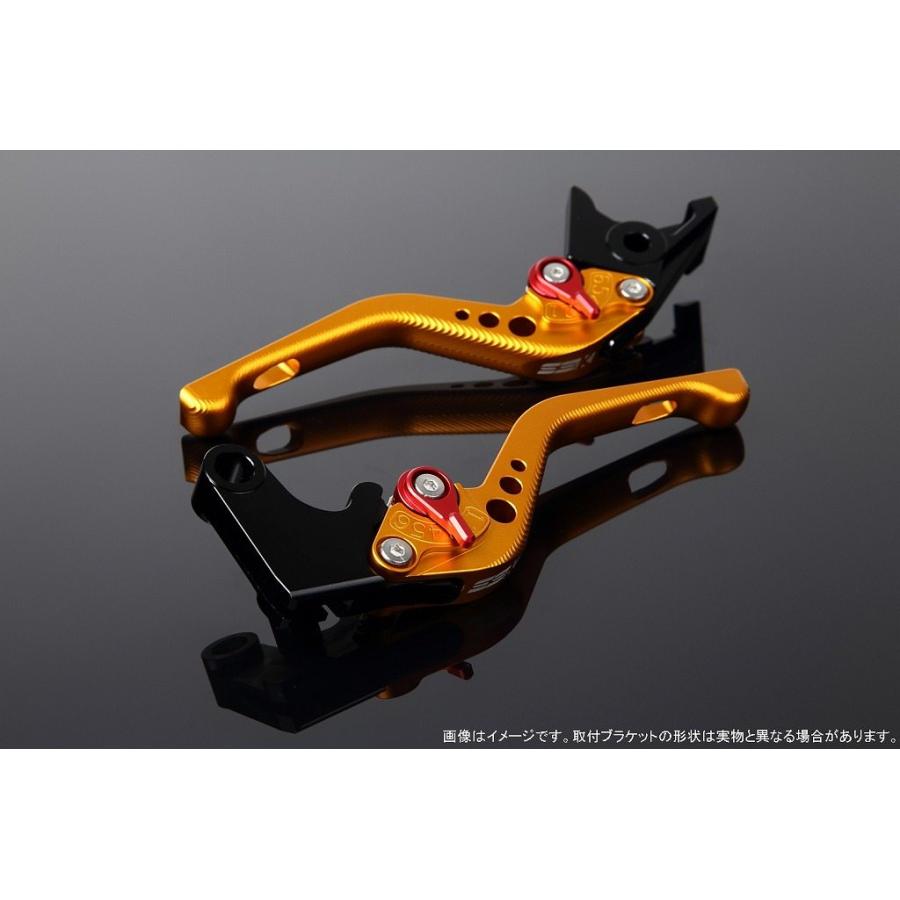 SPEEDRA スピードラ アルミビレットアジャストレバーセット 3Dショート アジャスターカラー：マットレッド / レバー本体カラー：マットゴールド HONDA ホンダ | SPEEDRA