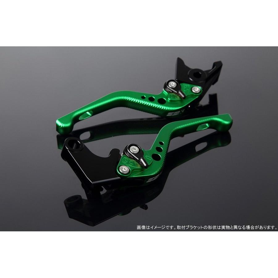SPEEDRA スピードラ アルミビレットアジャストレバーセット 3Dショート レバー本体カラー：マットグリーン / アジャスターカラー：マットブラック HONDA ホンダ | SPEEDRA
