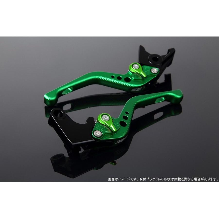 SPEEDRA スピードラ アルミビレットアジャストレバーセット 3Dショート アジャスターカラー：マットグリーン / レバー本体カラー：マットグリーン HONDA ホンダ | SPEEDRA