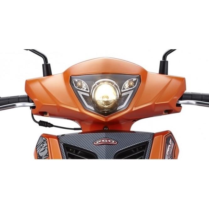 PGO ピージーオー フィッシュアイ オートバイヘッドライトレンズ アッシー TIGRA125 TIGRA150 ヘッドライト 灯火類 電装系の画像