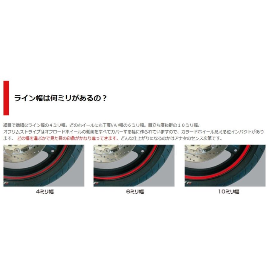 MDF エムディーエフ トリコロール リムストライプ サイズ：18＆21インチ / カラー：レッドタイプ リムステッカー・リムストライプ 外装 | MDF | 06