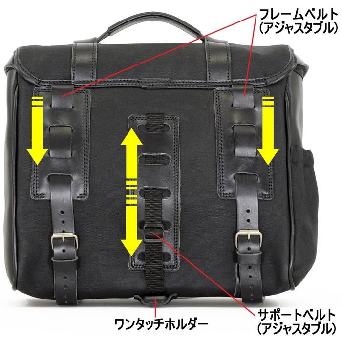 LONGRIDE ロングライド ヘリテージ サドルバッグ・リッドフラップ 12.5L サイドバッグ 車体用バッグ・ケース_5
