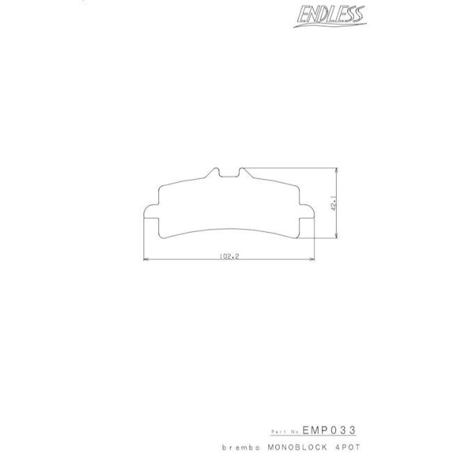 ENDLESS（エンドレス） レーシングシンタードパッド PRO 2 ブレーキ