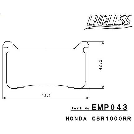 ENDLESS（エンドレス） レーシングシンタードパッド PRO 2 CBR600RR