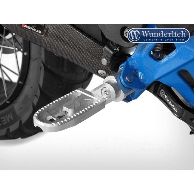 Wunderlich ワンダーリッヒ アジャスタブル フットレストシステム マウントアダプター カラー：シルバー R1300GS Adventure S1000R S1000RR BMW フットペグ | Wunderlich | 02