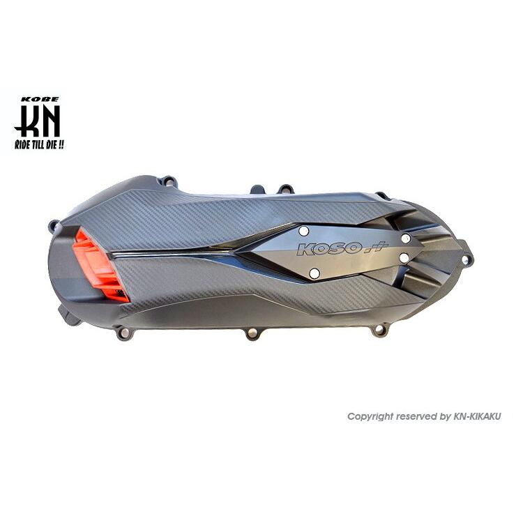 KOSO コーソー 軽量クランクケースカバータイプ2 カラー：ブラック／レッド BWS125(ビーウィズ) シグナスX YAMAHA ヤマハ クランクケースカバー エンジンパーツ | KOSO