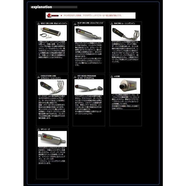AKRAPOVIC（アクラポビッチ） レーシングライン(1-1) フルエキゾースト