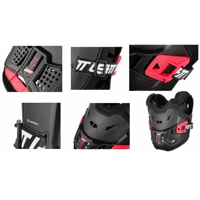 LEATT BRACE リアットブレイス 【キッズ／ジュニア】2.5 チェストプロテクター カラー：ブラック／レッド オフロードチェストプロテクター アパレル | ブランド登録なし | 01