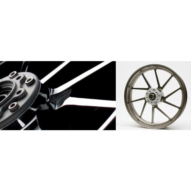 GALE SPEED ゲイルスピード 【TYPE-R フロント】アルミニウム鍛造ホイール ホイールカラー：グロスブラック / ガラスコーティング：なし KAWASAKI カワサキ | GALE SPEED | 02
