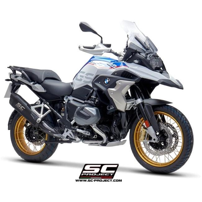 SC-PROJECT SCプロジェクト アドベンチャー スリップオンサイレンサー ブラックエディション【公道走行可】 R 1250 GS ADVENTURE BMW スリップオンマフラーの画像