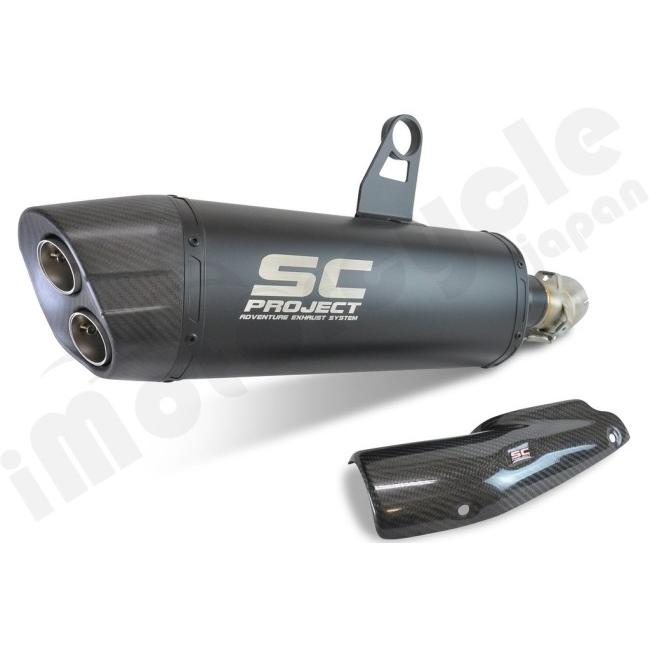 SC-PROJECT SCプロジェクト アドベンチャー スリップオンサイレンサー ブラックエディション【公道走行可】 R 1250 GS ADVENTURE BMW スリップオンマフラーの画像