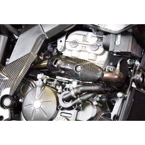 A-TECH エーテック マフラーヒートガード スペシャル 仕上げ：クリア塗装なし / タイプ：FRPブラック RX125 SX125 APRILIA アプリリア マフラー | A-TECH | 02