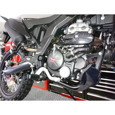 A-TECH エーテック マフラーヒートガード スペシャル 仕上げ：クリア塗装なし / タイプ：FRPブラック RX125 SX125 APRILIA アプリリア マフラー | A-TECH | 03