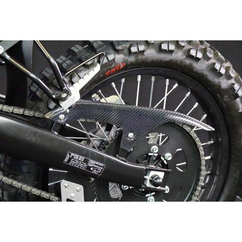A-TECH エーテック チェーンガード 仕上げ：クリア塗装あり / タイプ：綾織カーボン RX125 SX125 APRILIA アプリリア フレーム_1