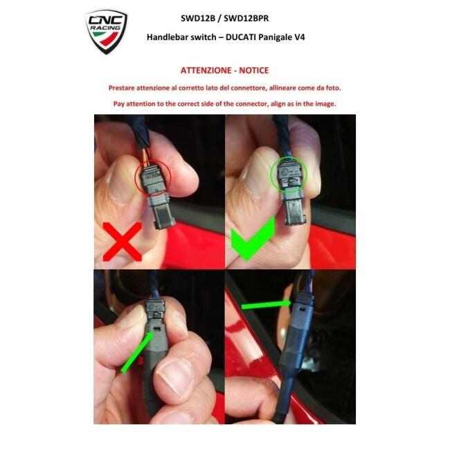 CNC Racing シーエヌシーレーシング 左側ハンドルスイッチ カラー：ブラック PANIGALE V4 R S SP SP2 30° ANNIVERSARIO 916 STREETFIGHTER V2 ハンドル | CNC RACING | 02