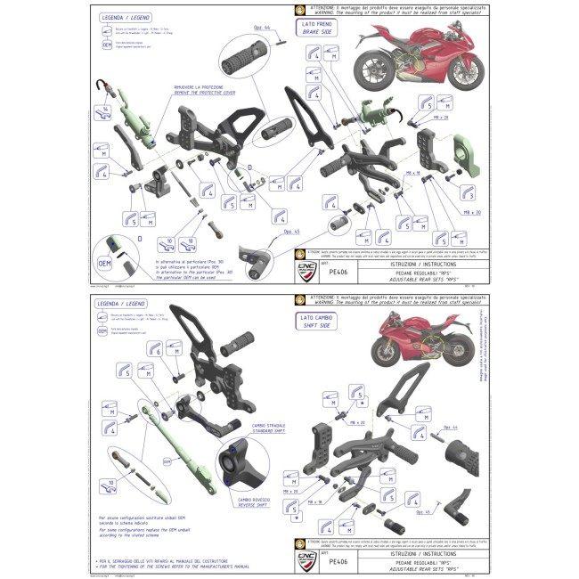 CNC Racing シーエヌシーレーシング RPS アジャスタブル バックステップ カラー：アルジェント DUCATI ドゥカティ ステップ 足回り | CNC RACING | 06