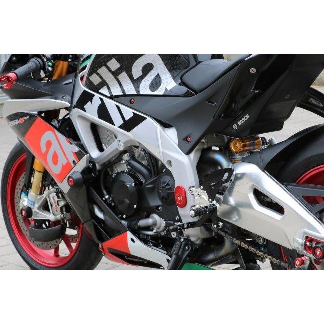 CNC Racing シーエヌシーレーシング エンジンスライダー Aprilia カラー：ブラック RSV4 TUONO V4 1100 Factory Tuono RR 15-18 APRILIA アプリリア フレームの画像