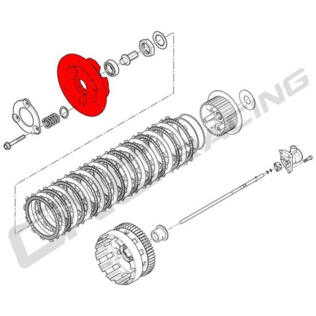 CNC RACING シーエヌシーレーシング クラッチプレッシャープレート