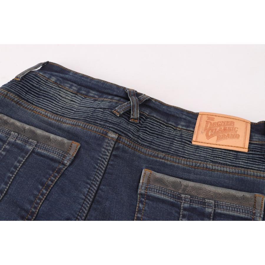 DEGNER カップ付きデニムパンツ M DEGNER デグナー 本革デニムガード付きデニムパンツ サイズ：L