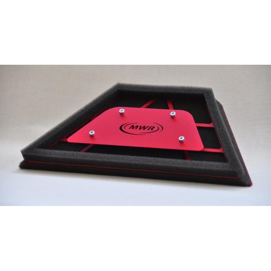 MWR エムダブリューアール High Efficient airfilter  (HEフィルター＆ホルダー) ZX 14R ZZR 1400 KAWASAKI カワサキ 吸気関連 エンジン | ブランド登録なし