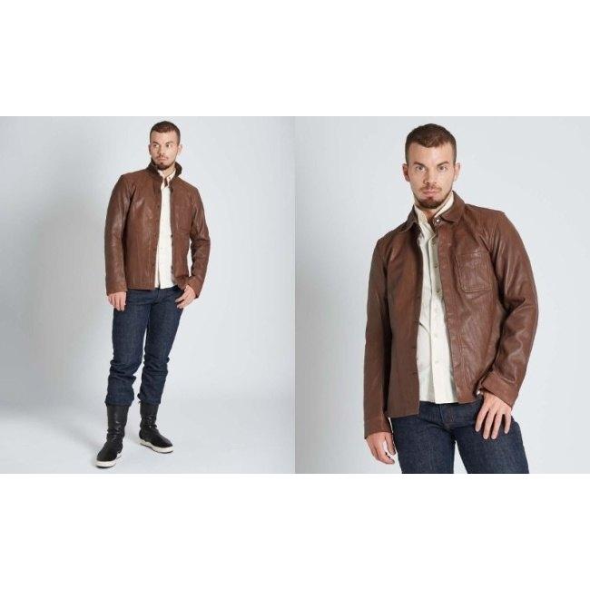 カドヤ（KADOYA） LEATHER SHIRT STD シャツ 【K'S LEATHER】 サイズ