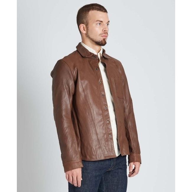 カドヤ（KADOYA） LEATHER SHIRT STD シャツ 【K'S LEATHER】 サイズ
