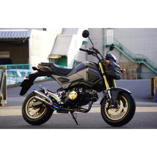 OVER オーヴァー ツインメガホン フルエキゾーストマフラー GROM HONDA ホンダ マフラーの画像