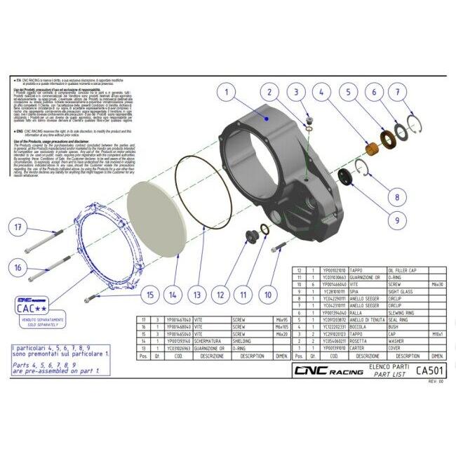 CNC Racing シーエヌシーレーシング クリアクラッチカバー カラー：シルバー DUCATI ドゥカティ クラッチカバー エンジンパーツ エンジン | CNC RACING | 02