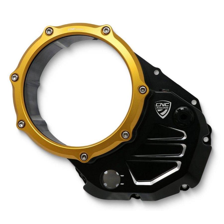 CNC Racing シーエヌシーレーシング クリアクラッチカバー バイカラー カラー：ブラック／ゴールド DUCATI ドゥカティ クラッチカバー エンジンパーツ エンジン | CNC RACING