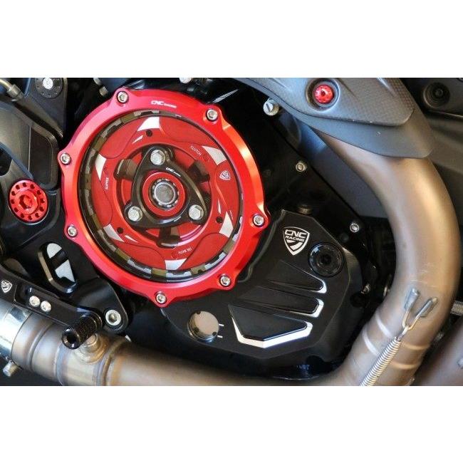 CNC Racing シーエヌシーレーシング クリアクラッチカバー バイカラー カラー：ブラック／ゴールド DUCATI ドゥカティ クラッチカバー エンジンパーツ エンジン | CNC RACING | 01
