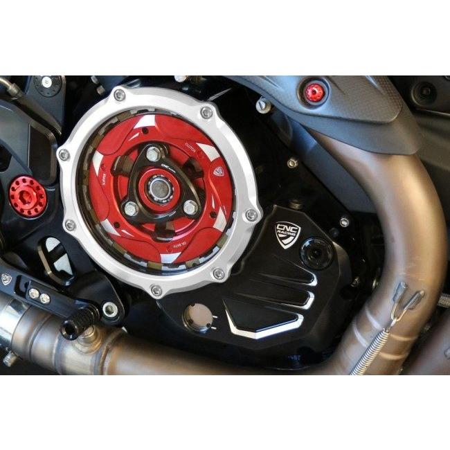 CNC Racing シーエヌシーレーシング クリアクラッチカバー バイカラー カラー：レッド／ゴールド DUCATI ドゥカティ クラッチカバー エンジンパーツ エンジン | CNC RACING | 04