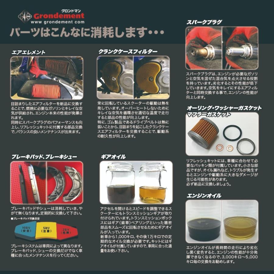 GRONDEMENT グロンドマン メンテナンスキット ZZ SUZUKI スズキ その他スクーター駆動オプション・補修部品 スクーター駆動系 駆動系 | ブランド登録なし | 04