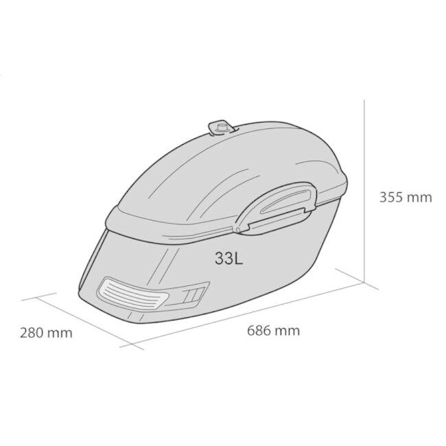 CUSTOM ACCES カスタムアクセス リッジドサドルバッグ TOURINGモデル