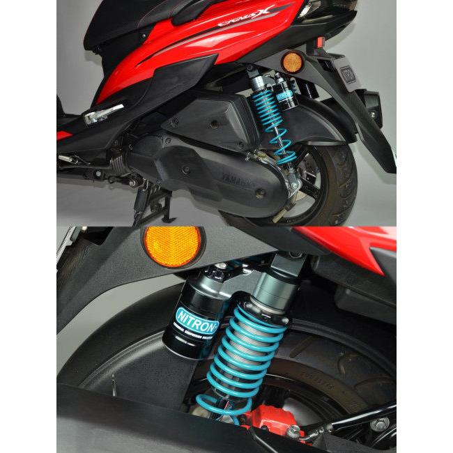 NITRON ナイトロン リアサスペンションツインショック TWIN R3シリーズ ベースカラー：タイタニアム / スプリングカラー：ブラック シグナスX YAMAHA ヤマハ | NITRON | 09