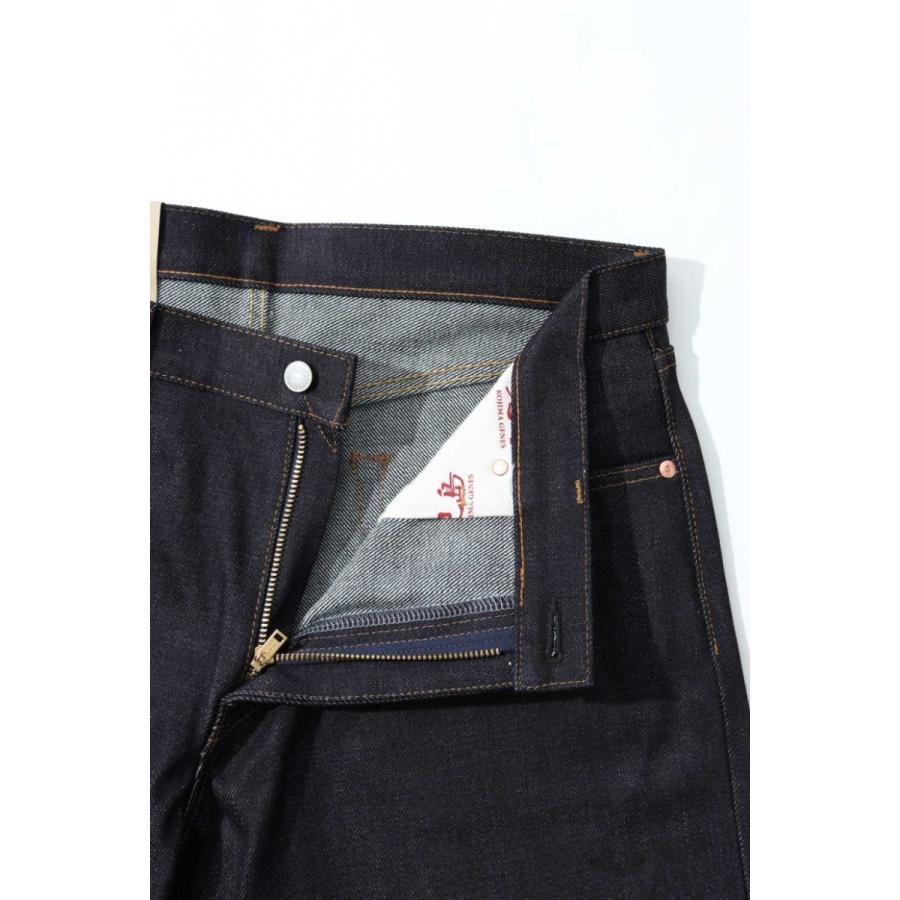 児島ジーンズ 23oz セルビッチ ストレートデニムパンツ ジップ