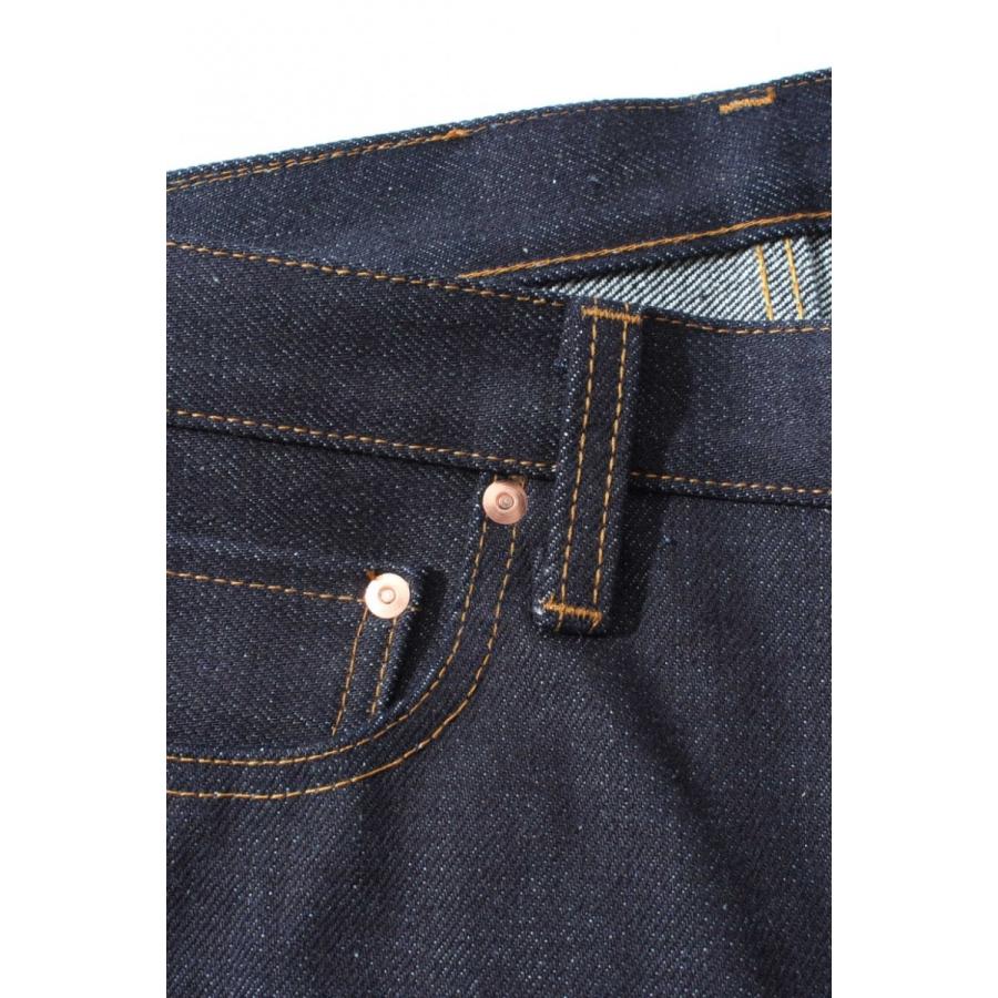 児島ジーンズ 23oz セルビッチ ストレートデニムパンツ ジップ