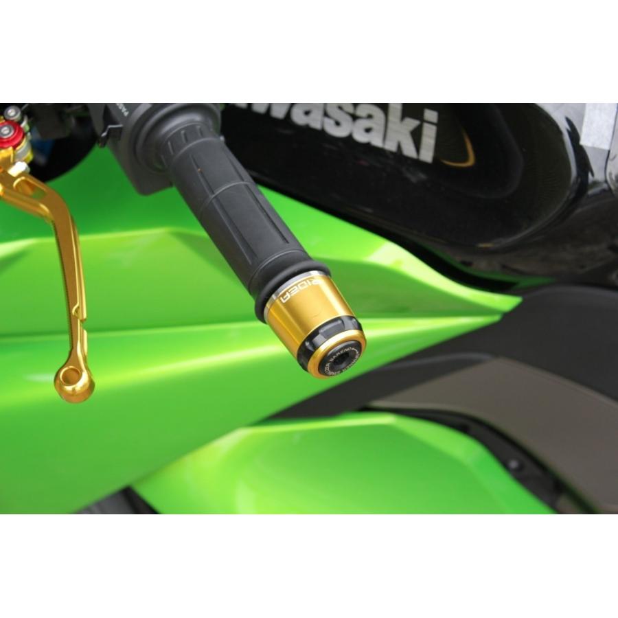 RIDEA リデア ハンドルバーエンド ミドルタイプ カラー：シルバー ハンドル内径15.5-18mm用 バーエンド ハンドル