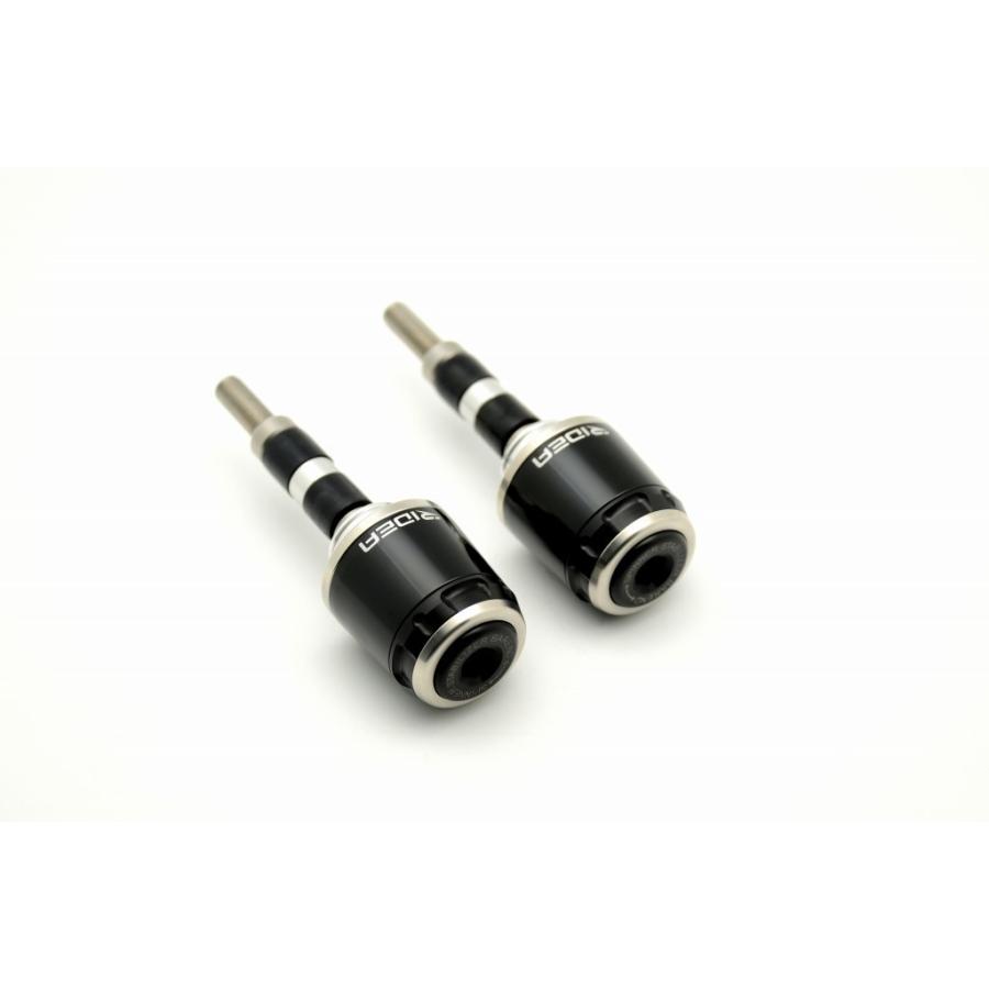 RIDEA リデア ハンドルバーエンド ミドルタイプ カラー：ブラック ハンドル内径15.5-18mm用 バーエンド ハンドル