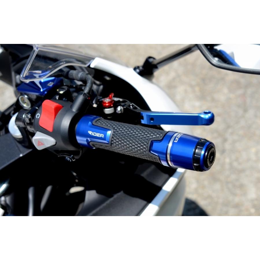RIDEA リデア ハンドルバーエンド ミドルタイプ カラー：ブラック ハンドル内径15.5-18mm用 バーエンド ハンドル
